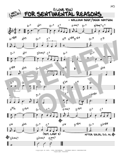 (I Love You) For Sentimental Reasons [Reharmonized version] von King Cole Trio (Download) 