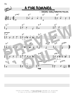 A Fine Romance [Reharmonized version] von Jerome Kern (Download) 