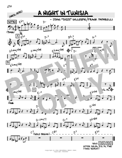 A Night In Tunisia [Reharmonized version] von Dizzy Gillespie (Download) 