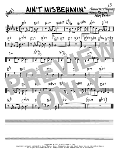 Ain't Misbehavin' von Andy Razaf (Download) 
