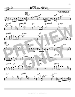 April Joy [Reharmonized version] von Pat Metheny (Download) 