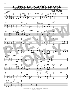 Aunque Me Cueste La Vida (Download) 