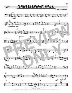 Baby Elephant Walk von Hal David (Download) 