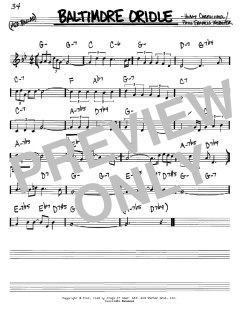 Baltimore Oriole von Hoagy Carmichael (Download) 