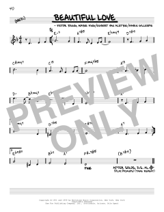 Beautiful Love [Reharmonized version] von Bill Evans (Download) 