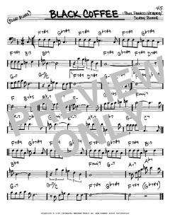 Black Coffee von Paul Francis Webster (Download) 