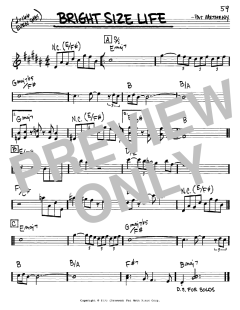 Bright Size Life von Pat Metheny (Download) 
