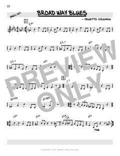 Broad Way Blues [Reharmonized version] von Ornette Coleman (Download) 
