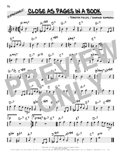 Close As Pages In A Book von Dorothy Fields (Download) 