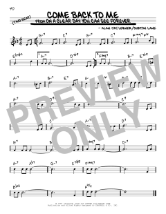 Come Back To Me von Shirley Horn (Download) 