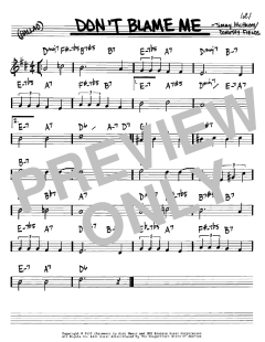 Don't Blame Me von Dorothy Fields (Download) 