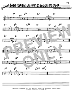 Gee Baby, Ain't I Good To You von Don Redman (Download) 