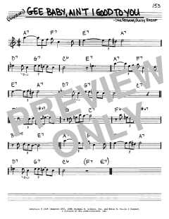 Gee Baby, Ain't I Good To You von Don Redman (Download) 