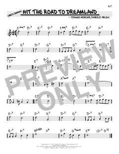 Hit The Road To Dreamland von Harold Arlen (Download) 