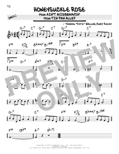 Honeysuckle Rose von Django Reinhardt (Download) 