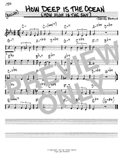 How Deep Is The Ocean von Irving Berlin (Download) 