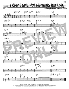 I Can't Give You Anything But Love von Dorothy Fields (Download) 