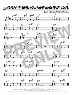I Can't Give You Anything But Love [Reharmonized version] von Jimmy McHugh (Download) 