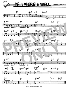 If I Were A Bell von Frank Loesser (Download) 