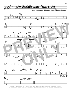 I'm Gonna Live Till I Die von Al Hoffman (Download) 