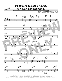 It Don't Mean A Thing von Duke Ellington (Download) 