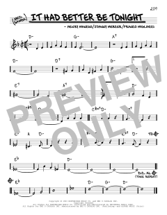 It Had Better Be Tonight von Michael Bublé (Download) 