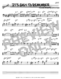 It's Easy To Remember von Richard Rodgers (Download) 