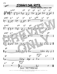 Johnny One-Note von Richard Rodgers (Download) 