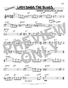 Lady Sings The Blues [Reharmonized version] von Billie Holiday (Download) 