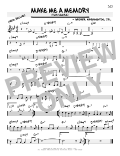 Make Me A Memory von Grover Washington (Download) 