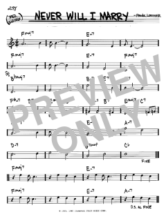 Never Will I Marry von Frank Loesser (Download) 