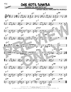 One Note Samba von Antonio Carlos Jobim (Download) 