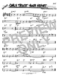 Only Trust Your Heart von Sammy Cahn (Download) 