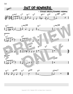 Out Of Nowhere [Reharmonized version] von Johnny Green (Download) 