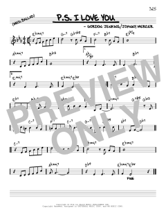 P.S. I Love You [Reharmonized version] von Johnny Mercer (Download) 