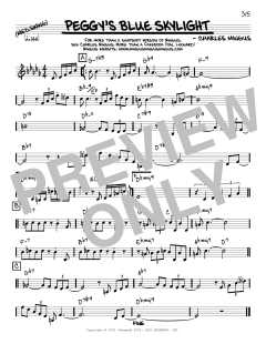 Peggy's Blue Skylight [Reharmonized version] von Charles Mingus (Download) 
