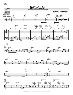 Red Clay [Reharmonized version] von Freddie Hubbard (Download) 