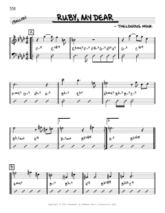 Ruby, My Dear [Reharmonized version] von Thelonious Monk (Download) 