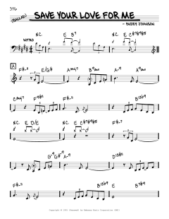 Save Your Love For Me (Download) 