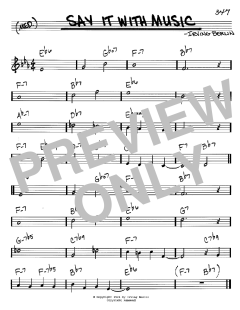 Say It With Music von Irving Berlin (Download) 