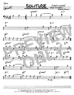 Solitude von Duke Ellington (Download) 