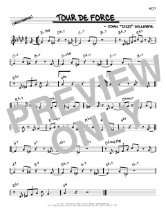 Tour De Force [Reharmonized version] von Dizzy Gillespie (Download) 