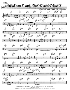 What Did I Have That I Don't Have? von Alan Jay Lerner (Download) 