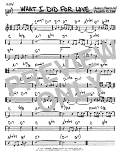 What I Did For Love von Marvin Hamlisch (Download) 
