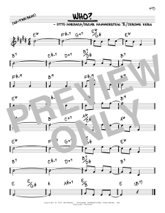 Who? von Jerome Kern (Download) 
