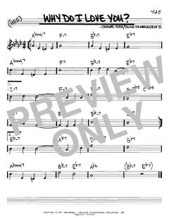 Why Do I Love You? von Jerome Kern (Download) 