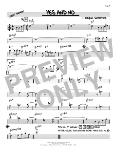 Yes And No [Reharmonized version] von Wayne Shorter (Download) 