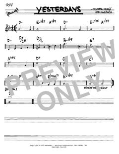 Yesterdays von Jerome Kern (Download) 