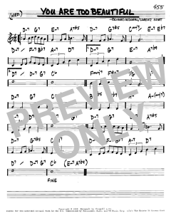 You Are Too Beautiful von Richard Rodgers (Download) 