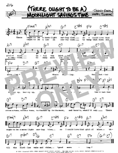 (There Ought To Be A) Moonlight Savings Time von Irving Kahal (Download) 